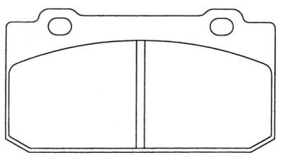 Sada brzdových platničiek kotúčovej brzdy AISIN